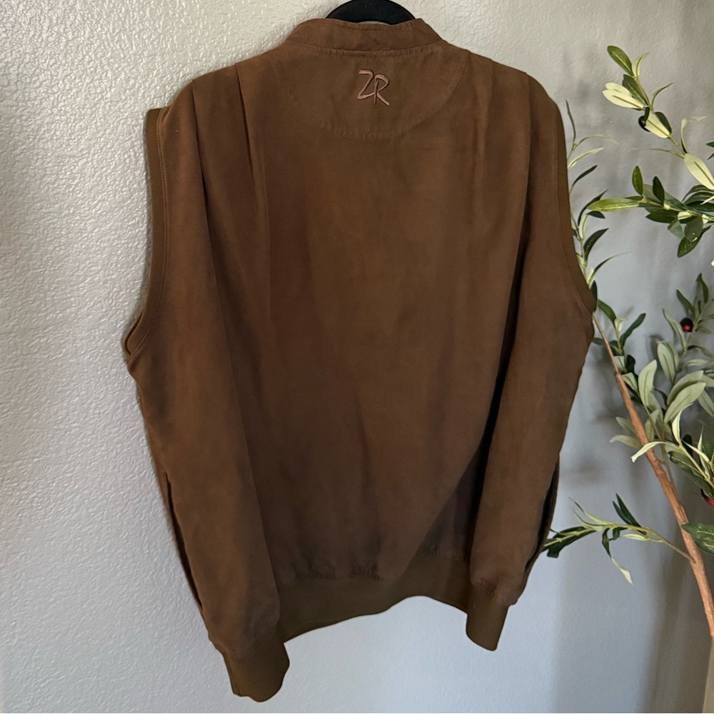 Zero Restriction Suede Golf Vest - image 6